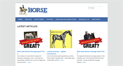Desktop Screenshot of horsemagazine.com