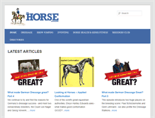 Tablet Screenshot of horsemagazine.com